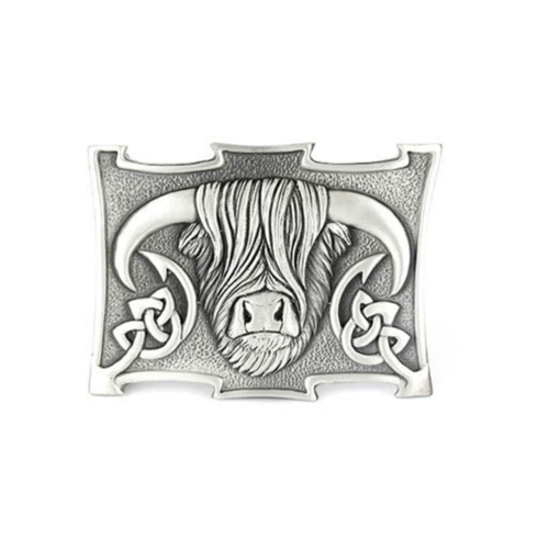 Belt Buckle | Pewter Highland COO Buckle – Matt