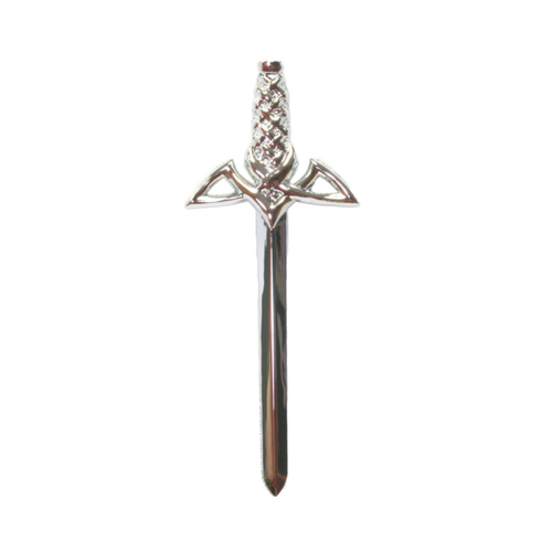 Kilt Pin | Modern Claymore Kilt Pin – Chrome