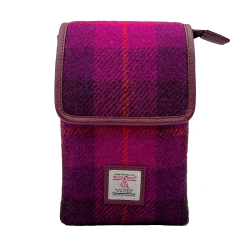 Harris Tweed | Mini Crossbody Bag - Purple Check