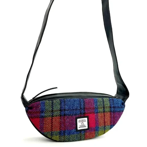 Harris Tweed | Sling Bag - Blue/Pink Check