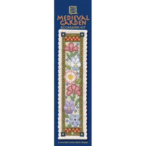 Cross Stitch Bookmark Kit - Medieval Garden