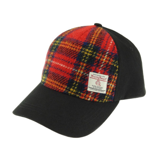 Harris Tweed | Baseball Cap with Harris Tweed in Royal Stewart