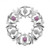 Art Pewter | Machair Light Amethyst Thistle Brooch