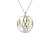 Keith Jack | Dragonfly in Reeds Small Silver & Gold Pendant - Small