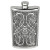 Flask | 8oz Pewter Hip Flask with Celtic Knot Design