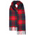 Darwin | Fraser Red Modern Luxury Oversized Lambswool Scarf