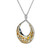 Keith Jack | Sterling Silver & 22kt Gilded Gold Window to the Soul Teardrop Pendant