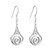 Solvar Celtic Swirl Silver drop earrings