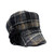  Mucros Weavers | Women's Newsboy Hat-   Brown And Grey Plaid