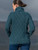 Aran Woollen Mills | Drawstring Sweater With Pouch Pocket‎ Irish Sea 