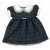 Tartan Dress with Frill Collar - Black Watch 