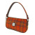 Harris Tweed | 'Duchray' Baguette Bag in Deep Orange Check