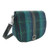 Harris Tweed | 'Beauly' Shoulder Bag in Blue with Turquoise Overcheck