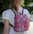 Harris Tweed | 'Tummel' Mini Backpack in Light Blue Check