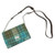 Harris Tweed | 'Strathy' Wallet Shoulder Bag in Brown With Turquoise Tartan