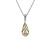 Keith Jack | Trinity Teardrop Pendant Silver & 22kt Gilded Gold