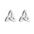 Solvar |  Sterling Silver Trinity Knot Stud Earrings 