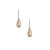 Keith Jack | Trinity Teardrop Hook Earrings Silver & 22kt Gilded Gold