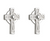 Solvar | Sterling Silver Small Celtic Cross Stud Earrings