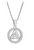 Solvar | Sterling Silver Cz Small Round Trinity Knot Pendant
