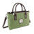 Harris Tweed | 'Brora' Small Tote in Green Herringbone with Overcheck