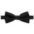 Black Plain Coloured Bow Tie