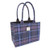 Harris Tweed | 'Glencoe' Large Tote in Blue & Purple Stewart Tartan