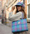 Harris Tweed | 'Glencoe' Large Tote in Blue & Purple Stewart Tartan