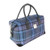 Harris Tweed | 'Esk' Overnight Bag in Blue & Purple Stewart Tartan