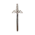 Kilt Pin | Modern Claymore Kilt Pin – Chrome