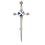 Kilt Pin | Saltire Kilt Pin – Enamelled – Antique Silver