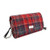 Harris Tweed | 'Strathy' Wallet Shoulder Bag in Red & Grey Tartan