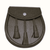 Day Sporran | Brown Leather Sporran with Celtic press stud