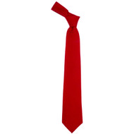 Scarlet Plain Coloured Wool Tie