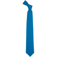 Blue Ancient Plain Coloured Wool Tie