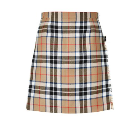 Ladies Tartan Kilted Mini Skirt Made to Order Burnett's