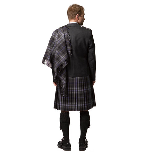Scottish Modern Robertson Red Tartan 48/" x 48/" Purled /& Fringed Kilt Fly plaids