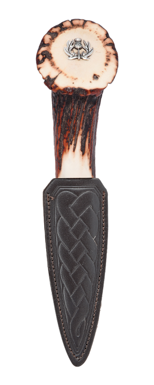 Sgian Dubh Staghorn Crown Thistle Burnett's Struth Scottish