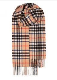 Bowhill | Thomson Camel Modern Tartan Lambswool Scarf