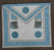 Traditional Canadian Quality Lamb Skin Master Mason Apron Silver Trim