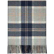 Border | Bannockbane Grey Tartan Lambswool Blanket