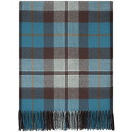 Border | Rose Hunting Grey Tartan Lambswool Blanket