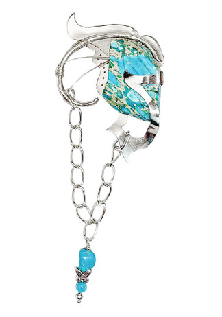 Turquoise stone Jewelry Clip