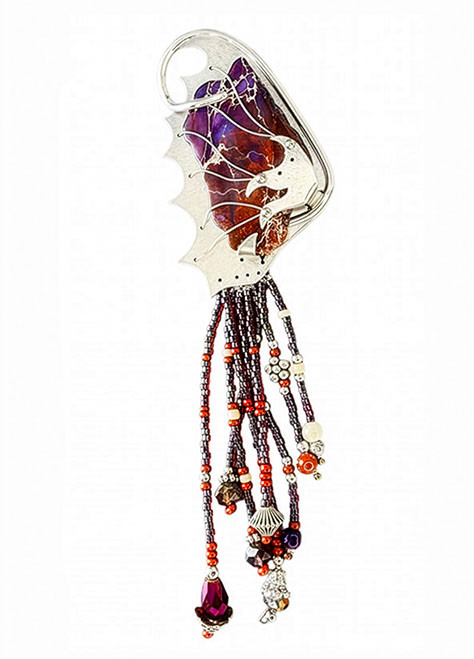 Henna Jasper Jewelry Clip
