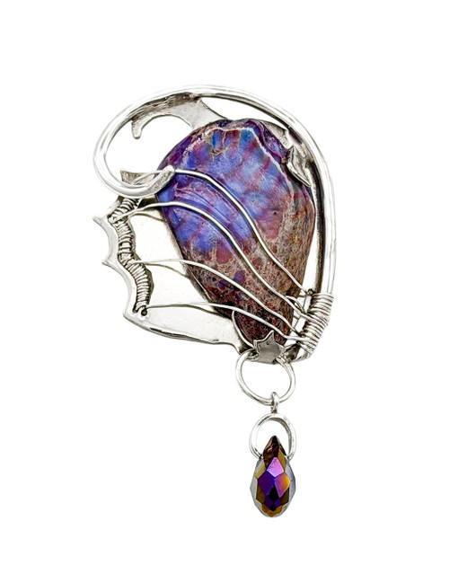 Purple Jasper Jewelry Clip