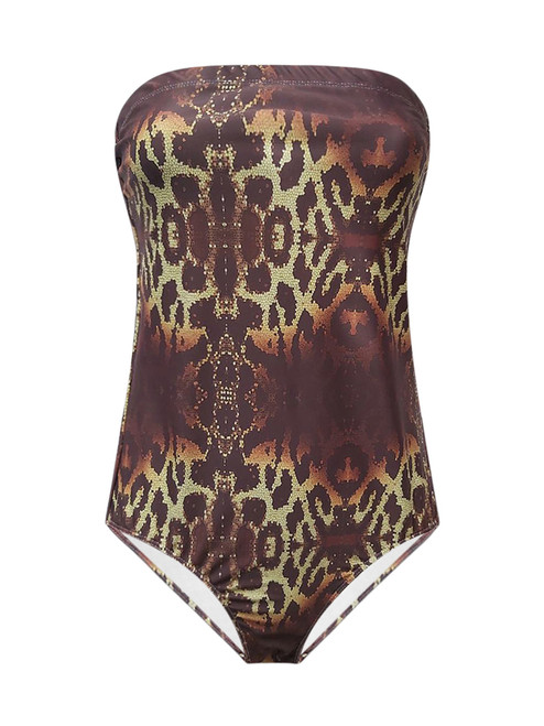 TIGER PRINT BANDEAU - Front View