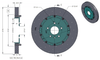 RB-CCB Rotor Kit (394/390) for Corvette C7 Replacement or Upgrade  from OE's Chopped Carbon Fiber CCB Rotors (P/N 2C01 & 2C52)