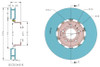 Front rotor dimensions