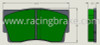 [PDS4E1-360] Brake Pads for CCM Rotors: RB 4 pot Rear Caliper with Electronic Parking Brake