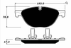 Brake pads for Jaguar F-Type Front